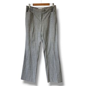 Calvin Klein Modern Fit Grey & Black Checkered Bootcut Dress Pants Size 10